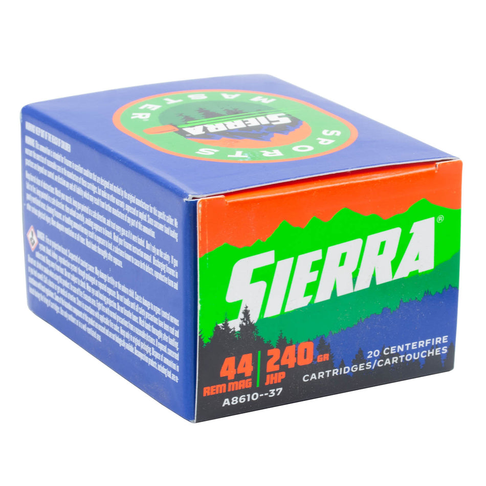 Sierra .44 Magnum Sports Master Jacketed Hollow Point 240 Grain 20/Box