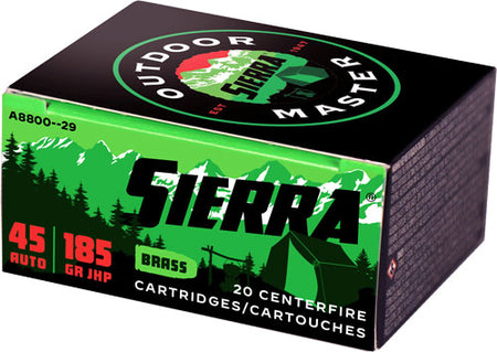 Sierra .45 ACP/Auto Outdoor Master Jacketed Hollow Point 185 Grain 20/Box
