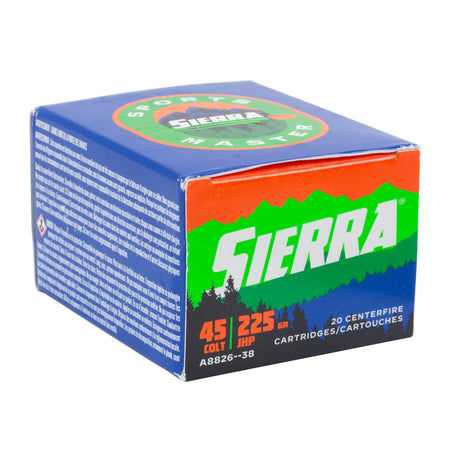 Sierra .45 Long Colt Sport Master Jacketed Hollow Point 225 Grain 20/Box