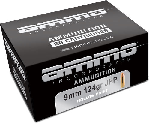 Ammo Inc 9mm Luger / Parabellum Signature Jacketed Hollow Point 124 Grain 20/Box