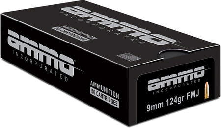 Ammo Inc 9mm Luger / Parabellum Signature Total Metal Case 124 Grain 50/Box