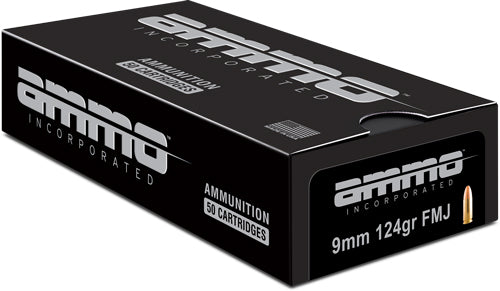 Ammo Inc 9mm Luger / Parabellum Signature Total Metal Case 124 Grain 50/Box