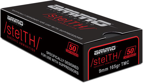 Ammo Inc 9mm Luger / Parabellum stelTH Subsonic Total Metal Case 165 Grain 50/Box