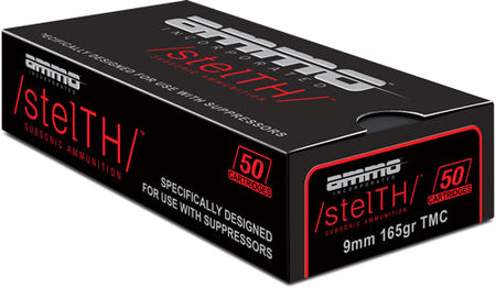 Ammo Inc 9mm Luger / Parabellum stelTH Subsonic Total Metal Case 165 Grain 50/Box