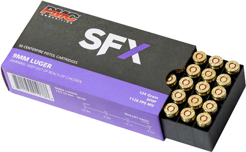 PMC 9mm Luger / Parabellum SFX StarFire Hollow Point 124 Grain 20/Box
