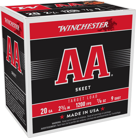 Winchester 20 Gauge AA Target #9 7/8 oz 2.75 in 25/Box [Item 7127]