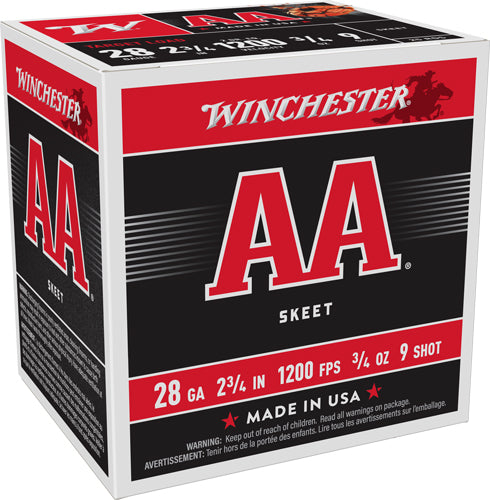 Winchester 28 Gauge AA Target #9 3/4 oz 2.75 in 25/Box [Item 7122]