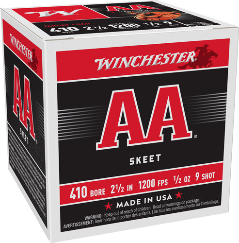 Winchester .410 Bore AA Target #9 1/2 oz 2.5 in 25/Box