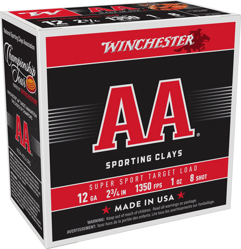 Winchester 12 Gauge AA Supersport Sporting Clay #8 1 oz 2.75 in 25/Box [Item 7236]