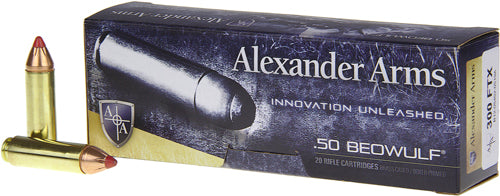 Alexander Arms .50 Beowulf FTX Hornady FTX 300 Grain 20/Box