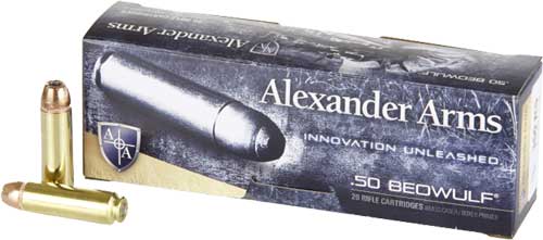 Alexander Arms .50 Beowulf XTP Hornady XTP Hollow Point 350 Grain 20/Box