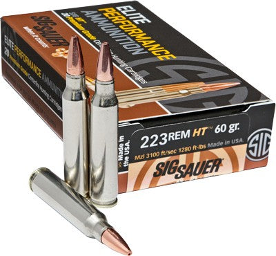 Sig Sauer .223 Remington Elite Series Copper Solid Copper Projectile 60 Grain 20/Box