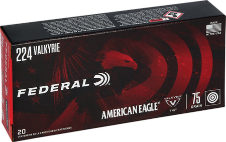 American Eagle .224 Valkyrie Full Metal Jacket FMJ 75 Grain