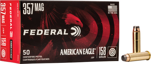 Federal .357 Magnum American Eagle Jacketed Soft Point 158 Grain 50/Box