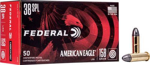 Federal .38 Special American Eagle Lead Round Nose 158 Grain 50/Box