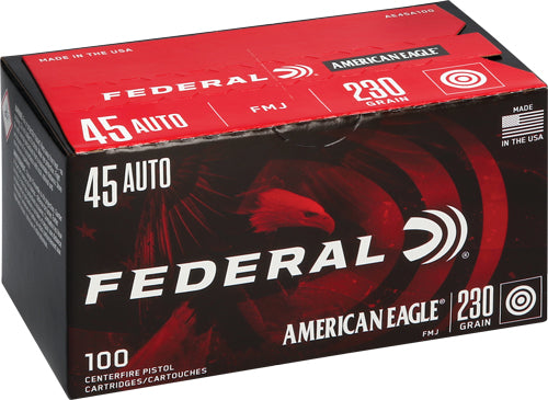 Federal .45 ACP/Auto American Eagle Full Metal Jacket 230 Grain 100/Box