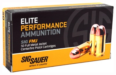 Sig Sauer .45 ACP/Auto Elite Performance Ball Full Metal Jacket 230 Grain 50/Box