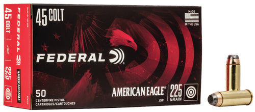 Federal .45 Long Colt American Eagle Jacketed Soft Point 225 Grain 50/Box