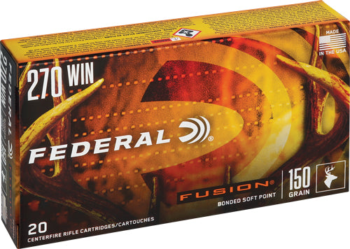 Federal .270 Winchester Fusion Bonded Soft Point 150 Grain 20/Box