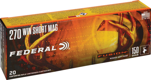 Federal .270 WSM Fusion Bonded Soft Point 150 Grain 20/Box