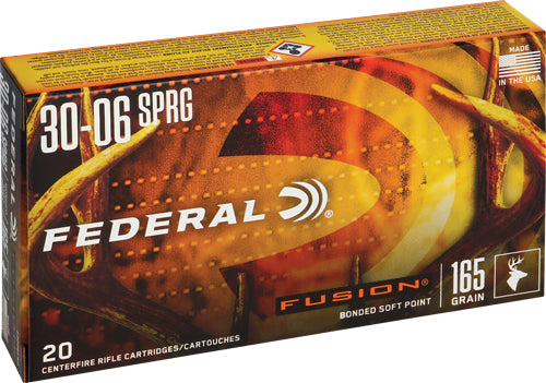 Federal .30-06 Springfield Fusion Bonded Soft Point 165 Grain 20/Box