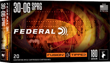 Federal .30-06 Springfield Fusion Tipped Polymer Tip 180 Grain 20/Box