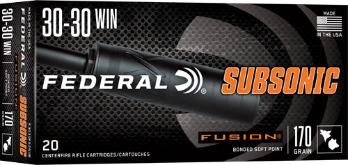 FEDERAL FUSION 30-30 WIN 170GR SUBSONIC FUSION 20RD 10BX/CS