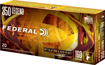 Federal .350 Legend Fusion Bonded Soft Point 160 Grain 20/Box