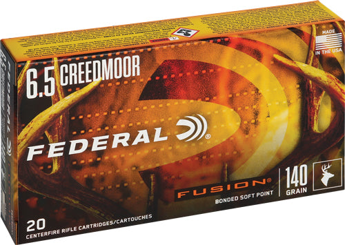 Federal 6.5mm Creedmoor Fusion Bonded Soft Point 140 Grain 20/Box
