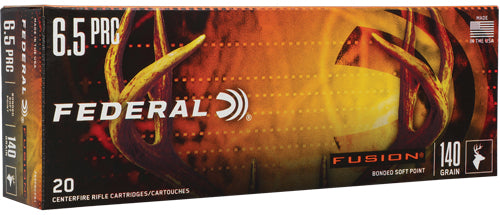 Federal 6.5 PRC Fusion Bonded Soft Point 140 Grain 20/Box