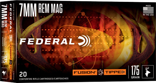 Federal 7mm Remington Mag Fusion Tipped Polymer Tip 175 Grain 20/Box