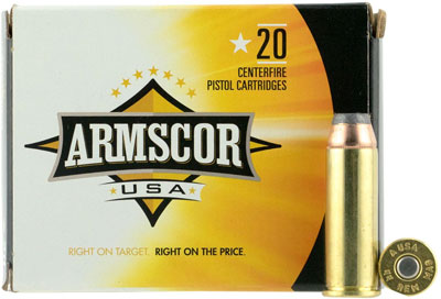 Armscor .44 Magnum USA Competition Jacketed Hollow Point 240 Grain 20/Box
