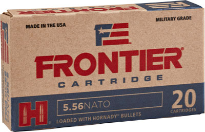 Frontier Cartridge 5.56x45mm NATO Lake City Military Grade XM193 Full Metal Jacket 55 Grain 20/Box