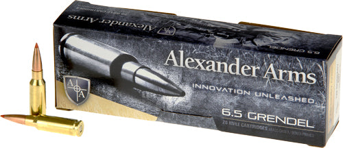 Alexander Arms 6.5mm Grendel  Hornady Super Shot Ballistic Tip 129 Grain 20/Box