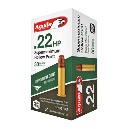 Aguila .22 Long Rifle Supermaximum Lead Hollow Point 30 Grain 1000/Box