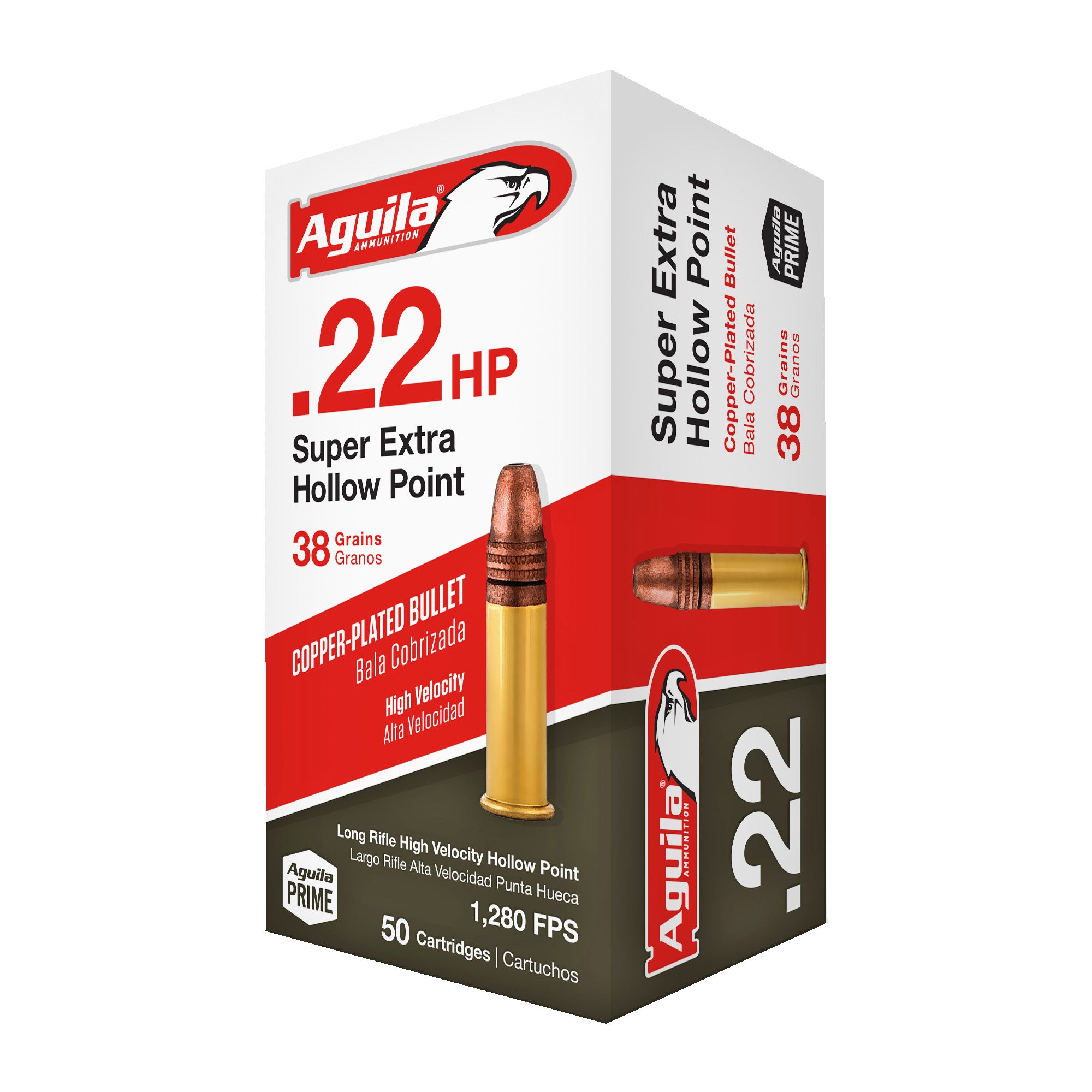 Aguila .22 Long Rifle Super Extra Copper Plated Hollow Point 38 Grain 2000/Box [Item 165]