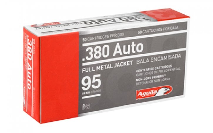 Aguila .380 ACP/Auto Target & Range Full Metal Jacket 95 Grain 50/Box