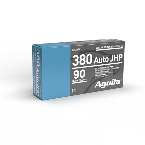 Aguila .380 ACP/Auto  Jacketed Hollow Point 90 Grain 50/Box [Item 9802]