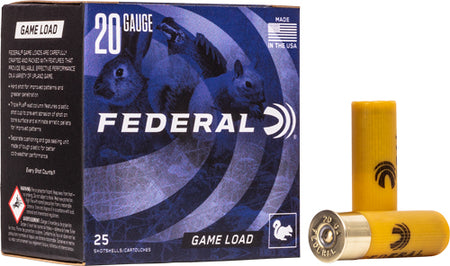 Federal 20 Gauge Game-Shok Game Load Upland #6 7/8 oz 2.75 in 25/Box [Item 7225]