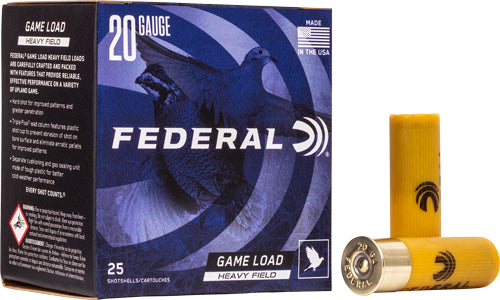 Federal 20 Gauge Game-Shok Game Load Upland Heavy Field #8 1 oz 2.75 in 250/Box