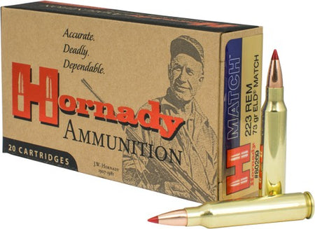 Hornady .223 Remington ELD Match Extremely Low Drag-Match 73 Grain 20/Box