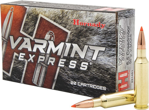 Hornady 6.5mm Creedmoor Varmint Express Hornady V-Max 95 Grain 20/Box