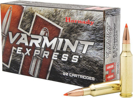 Hornady 6.5mm Creedmoor Varmint Express Hornady V-Max 95 Grain 20/Box