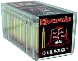 Hornady 22 WMR 30gr V-Max 50 Per Box  - 2000/Case