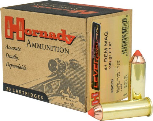 Hornady .41 Remington Mag LEVERevolution Hornady Flex Tip eXpanding 190 Grain 20/Box
