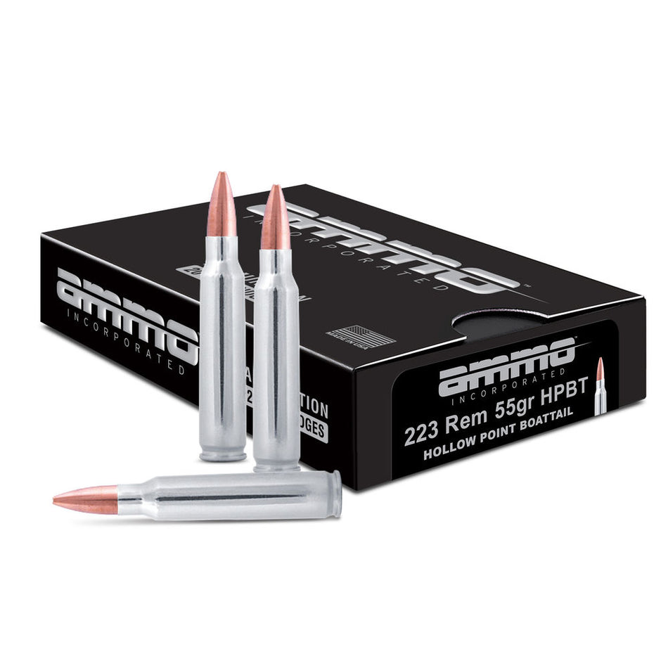 Ammo Inc .223 Remington Shield Hollow Point Boat Tail 55 Grain 20/Box
