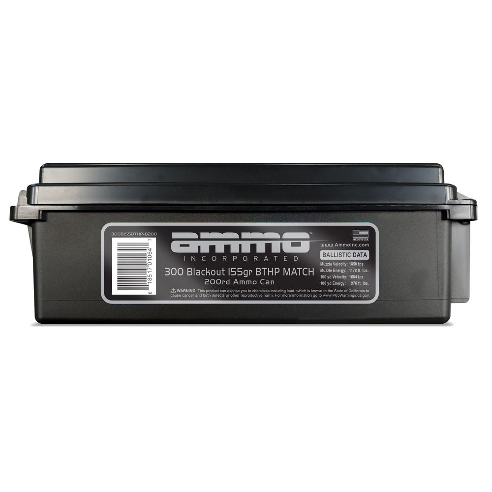 Ammo Inc .300 AAC Blackout Signature Boat Tail Hollow Point 155 Grain 200/Box