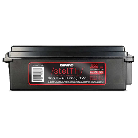 Ammo Inc .300 AAC Blackout StelTH Subsonic Total Metal Jacket 220 Grain 200/Box