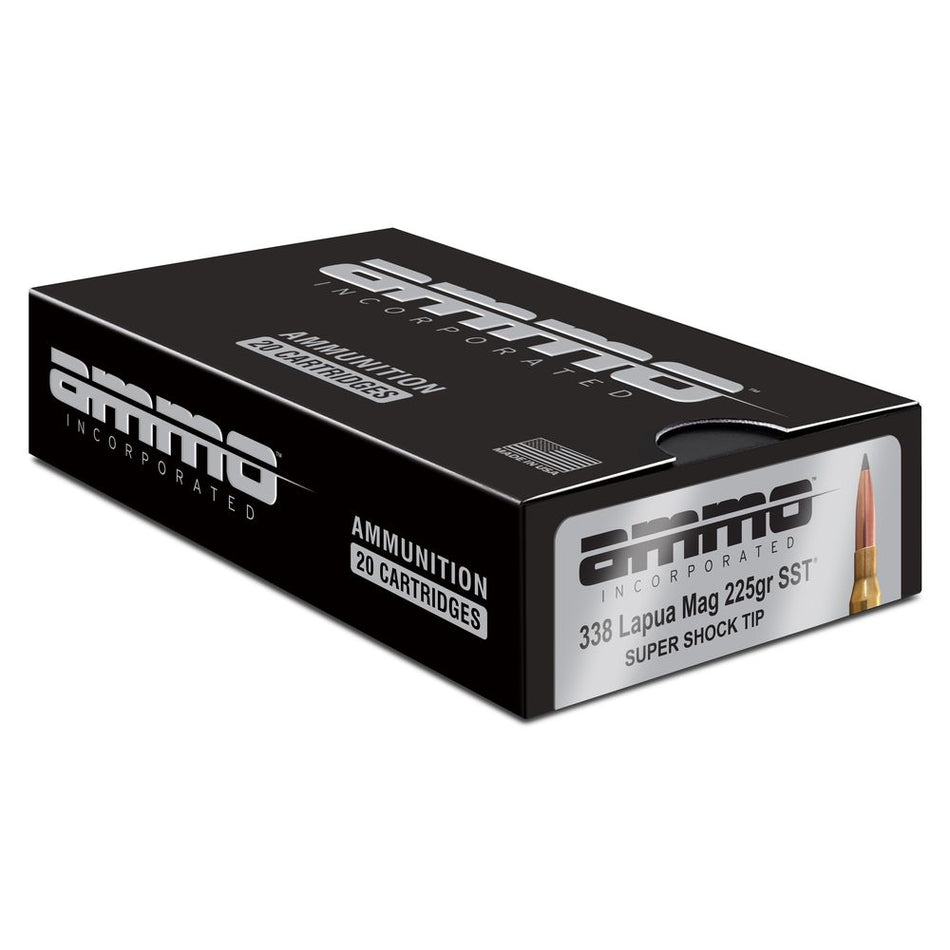 Ammo Inc .338 Lapua Magnum Hunt Super Shock Tip 225 Grain 20/Box
