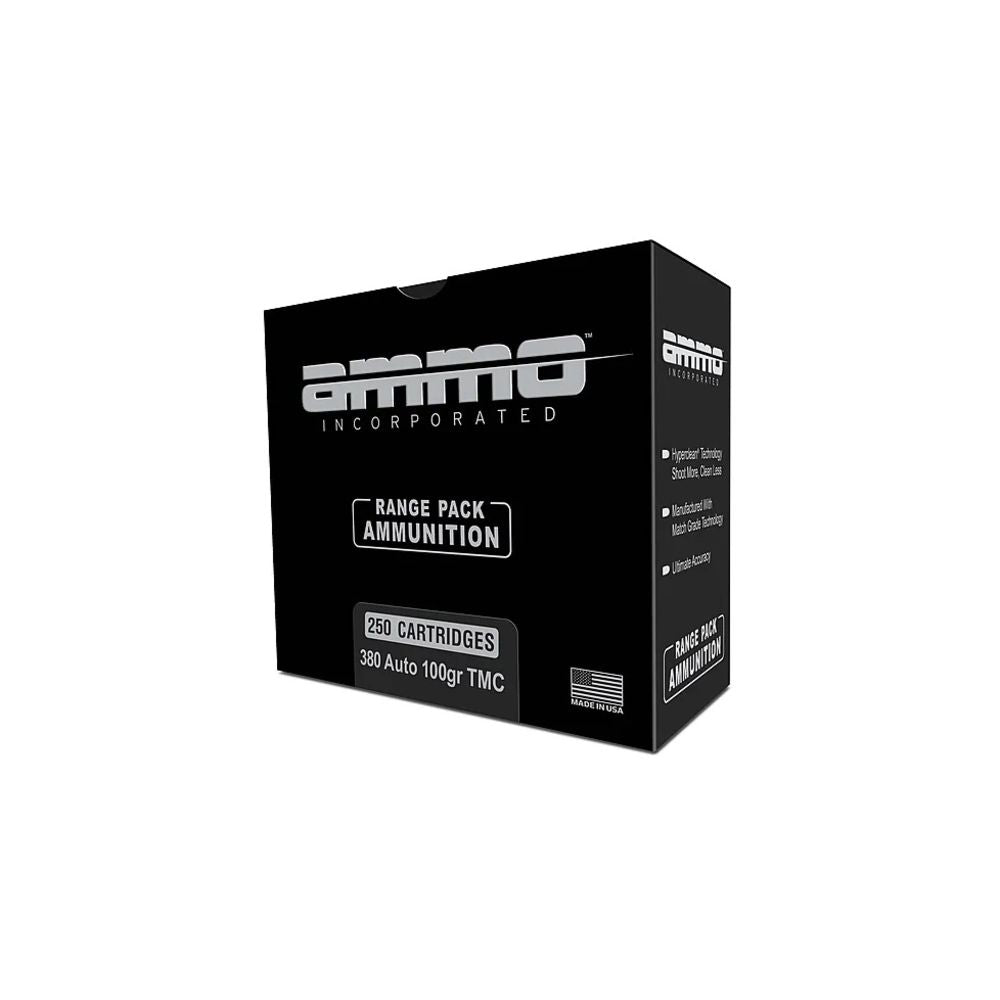 Ammo Inc .380 ACP/Auto Signature Range Pack Total Metal Case 100 Grain 250/Box